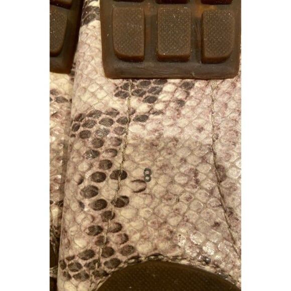 Marc Joseph Cypress Hill Beige Snakeskin Driving Loafers/Moccasins, size - Picture 6 of 6